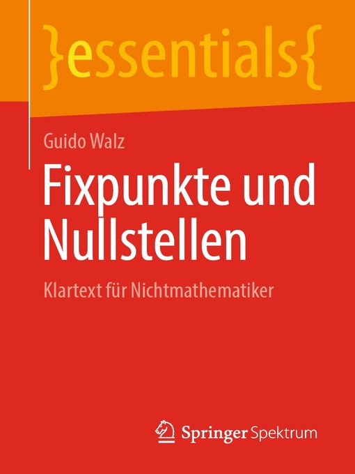 Title details for Fixpunkte und Nullstellen by Guido Walz - Available